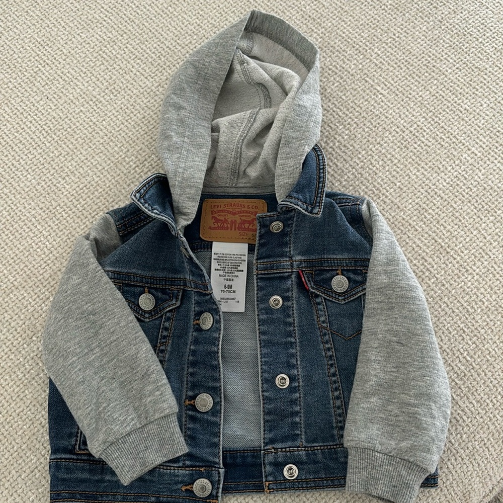 Levi denim hooded jacket